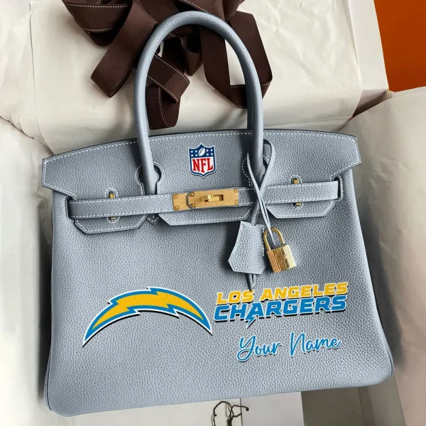 Los Angeles Chargers Deluxe Handbag For Women Custom Your Name 2025 Versions, Sport Deluxe Handbag SPTSDB018 - Image 3