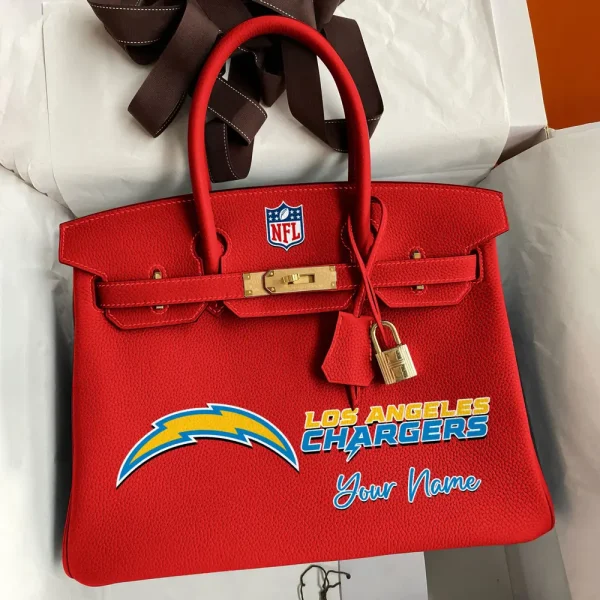 Los Angeles Chargers Deluxe Handbag For Women Custom Your Name 2025 Versions, Sport Deluxe Handbag SPTSDB018 - Image 5