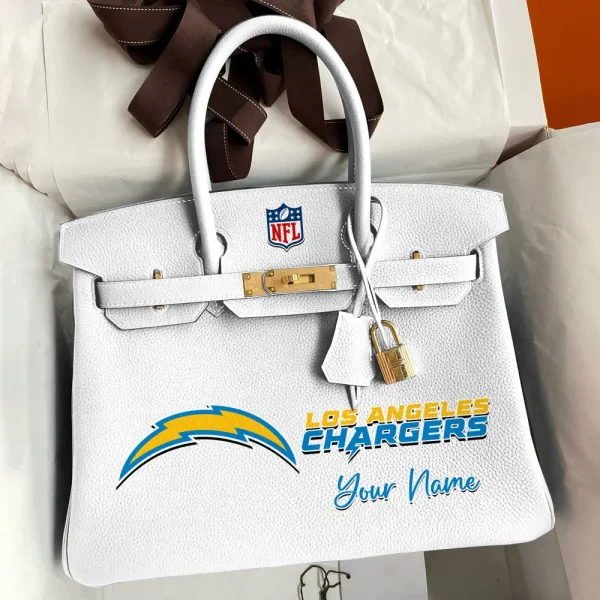 Los Angeles Chargers Deluxe Handbag For Women Custom Your Name 2025 Versions, Sport Deluxe Handbag SPTSDB018 - Image 6