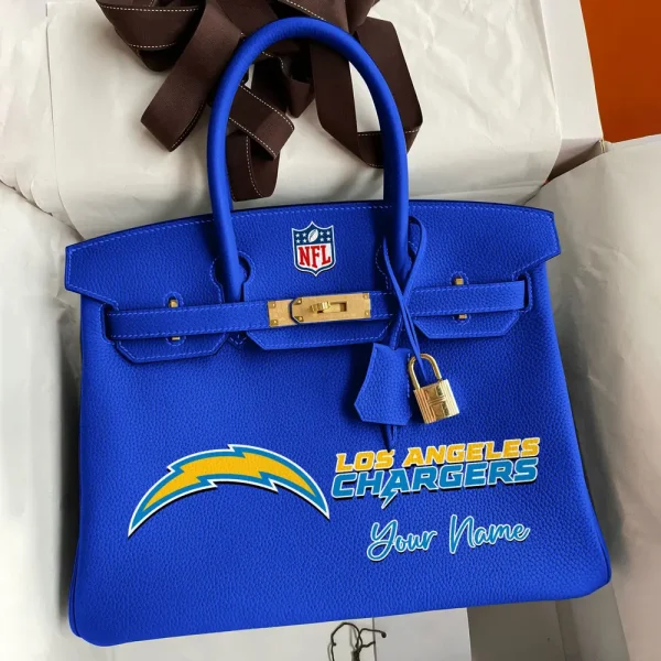 Los Angeles Chargers Deluxe Handbag For Women Custom Your Name 2025 Versions, Sport Deluxe Handbag SPTSDB018 - Image 8
