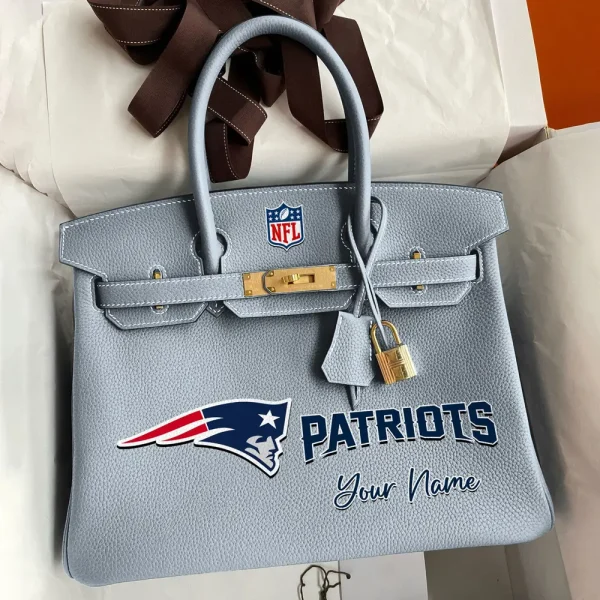 New England Patriots Deluxe Handbag For Women Custom Your Name 2025 Versions, Sport Deluxe Handbag SPTSDB022 - Image 3