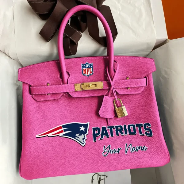 New England Patriots Deluxe Handbag For Women Custom Your Name 2025 Versions, Sport Deluxe Handbag SPTSDB022 - Image 4