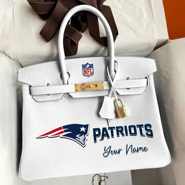 New England Patriots Deluxe Handbag For Women Custom Your Name 2025 Versions, Sport Deluxe Handbag SPTSDB022 - Image 6