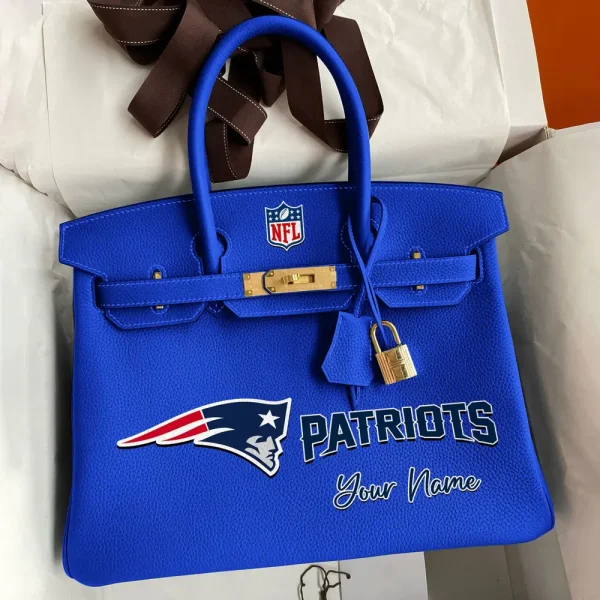 New England Patriots Deluxe Handbag For Women Custom Your Name 2025 Versions, Sport Deluxe Handbag SPTSDB022 - Image 8