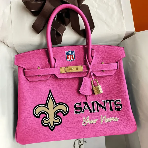 New Orleans Saints Deluxe Handbag For Women Custom Your Name 2025 Versions, Sport Deluxe Handbag SPTSDB023 - Image 3