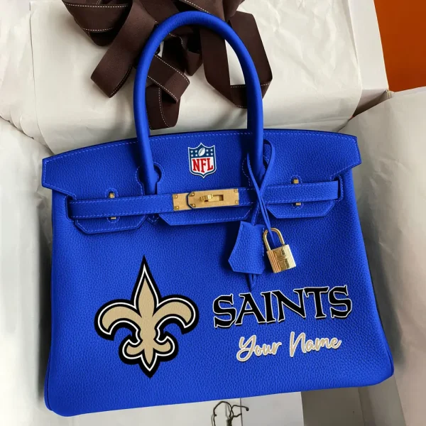 New Orleans Saints Deluxe Handbag For Women Custom Your Name 2025 Versions, Sport Deluxe Handbag SPTSDB023 - Image 6