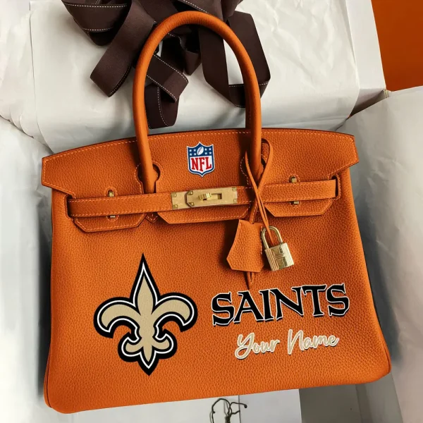 New Orleans Saints Deluxe Handbag For Women Custom Your Name 2025 Versions, Sport Deluxe Handbag SPTSDB023 - Image 7
