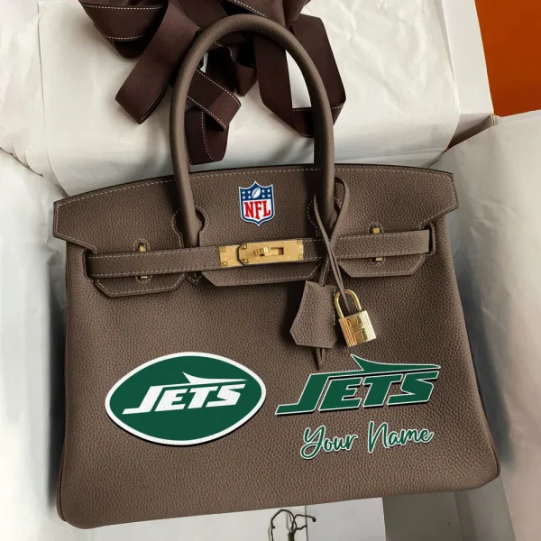 New York Jets Deluxe Handbag For Women Custom Your Name 2025 Versions, Sport Deluxe Handbag SPTSDB025 - Image 4