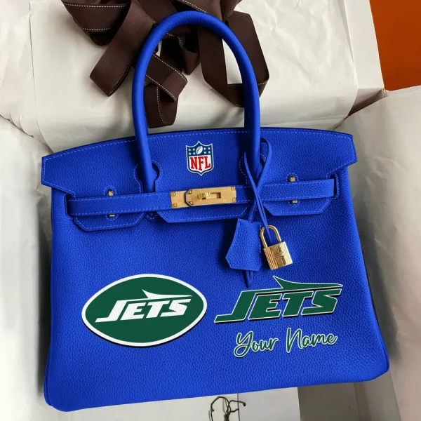 New York Jets Deluxe Handbag For Women Custom Your Name 2025 Versions, Sport Deluxe Handbag SPTSDB025 - Image 8
