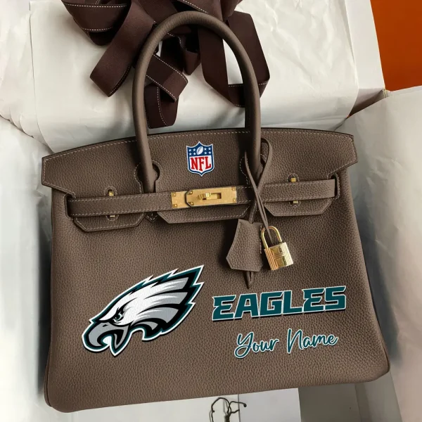 Philadelphia Eagles Deluxe Handbag For Women Custom Your Name 2025 Versions, Sport Deluxe Handbag SPTSDB026 - Image 2