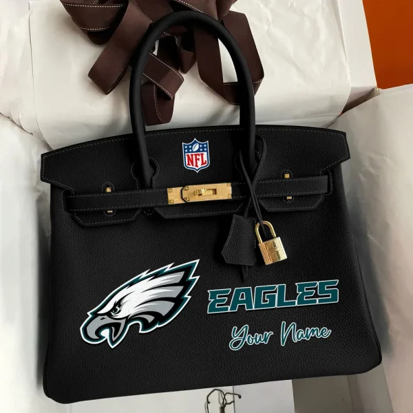 Philadelphia Eagles Deluxe Handbag For Women Custom Your Name 2025 Versions, Sport Deluxe Handbag SPTSDB026 - Image 6