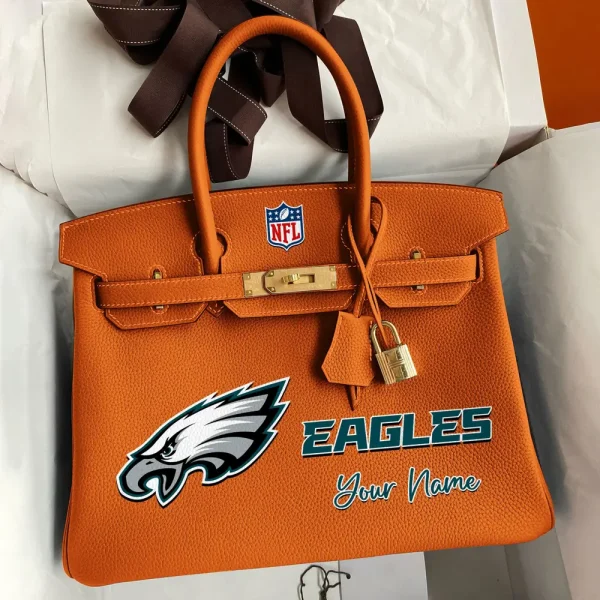 Philadelphia Eagles Deluxe Handbag For Women Custom Your Name 2025 Versions, Sport Deluxe Handbag SPTSDB026 - Image 8