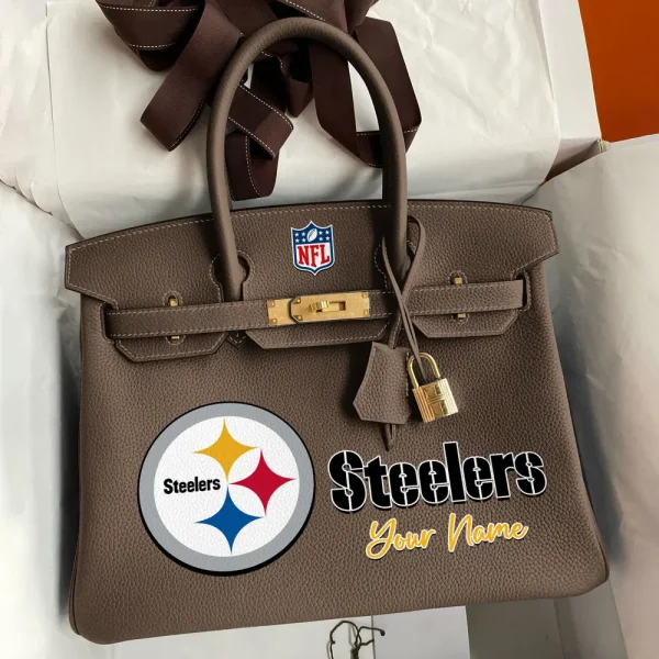 Pittsburgh Steelers Deluxe Handbag For Women Custom Your Name 2025 Versions, Sport Deluxe Handbag SPTSDB027 - Image 4