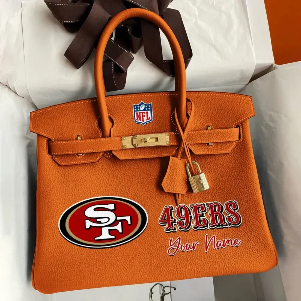 San Francisco 49ers Deluxe Handbag For Women Custom Your Name 2025 Versions, Sport Deluxe Handbag SPTSDB028 - Image 3