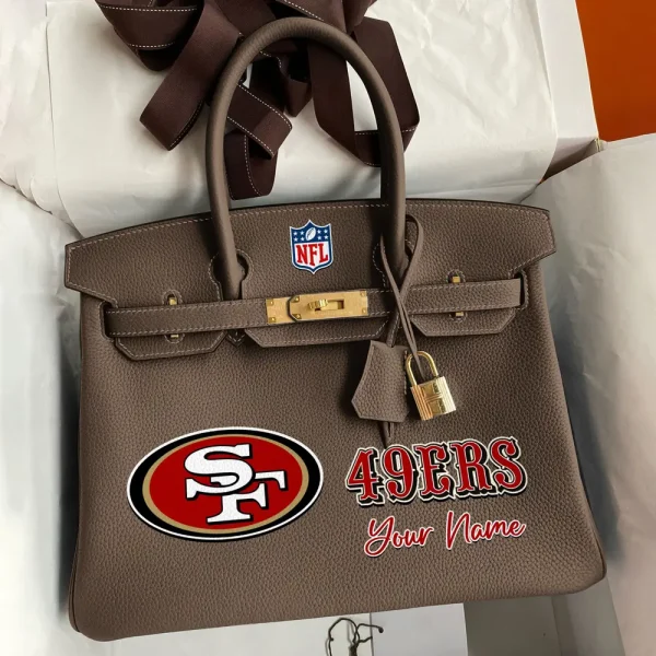 San Francisco 49ers Deluxe Handbag For Women Custom Your Name 2025 Versions, Sport Deluxe Handbag SPTSDB028 - Image 4
