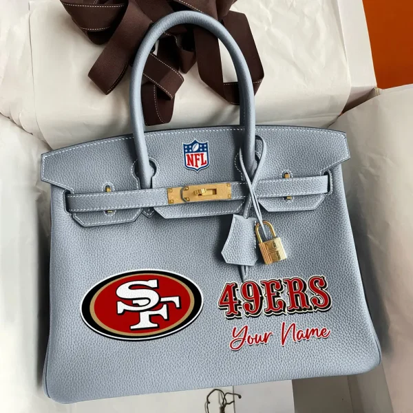 San Francisco 49ers Deluxe Handbag For Women Custom Your Name 2025 Versions, Sport Deluxe Handbag SPTSDB028 - Image 5