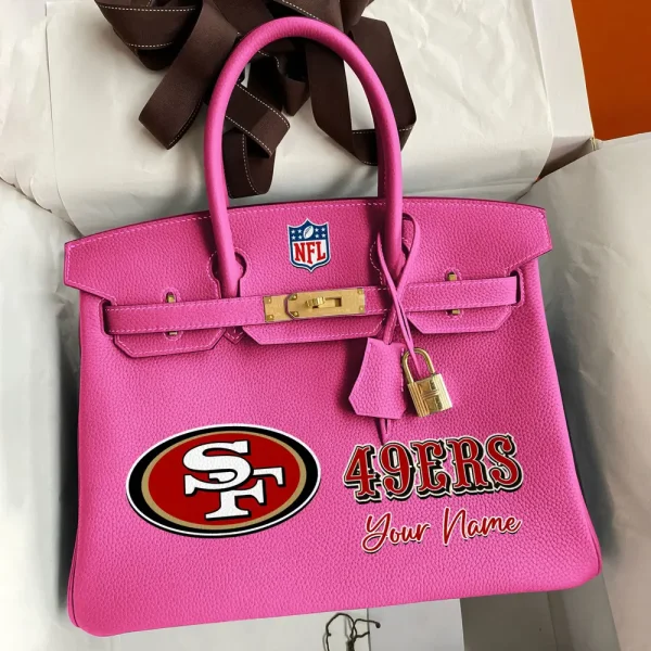 San Francisco 49ers Deluxe Handbag For Women Custom Your Name 2025 Versions, Sport Deluxe Handbag SPTSDB028 - Image 6