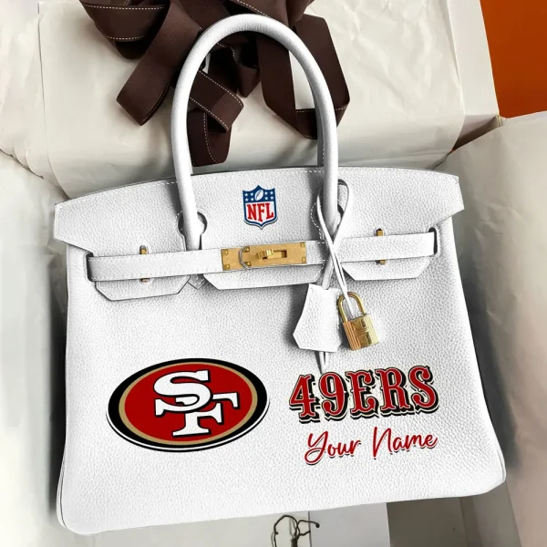 San Francisco 49ers Deluxe Handbag For Women Custom Your Name 2025 Versions, Sport Deluxe Handbag SPTSDB028 - Image 7