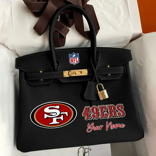 San Francisco 49ers Deluxe Handbag For Women Custom Your Name 2025 Versions, Sport Deluxe Handbag SPTSDB028 - Image 8