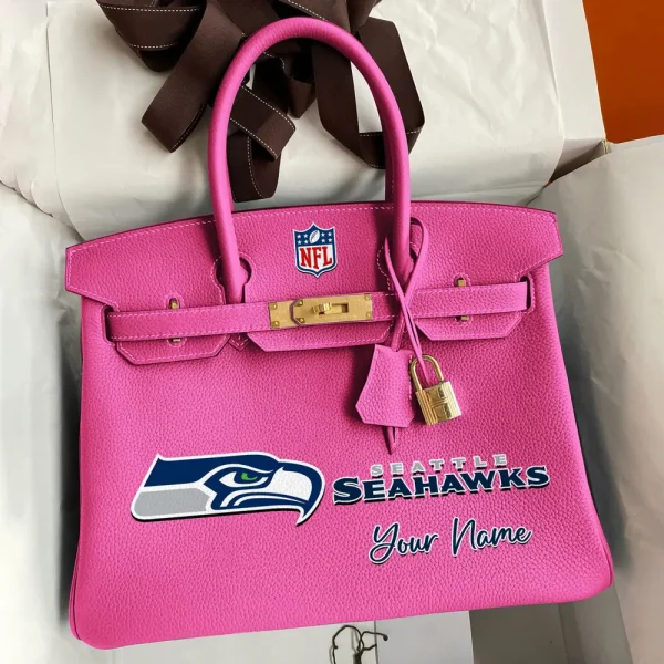 Seattle Seahawks Deluxe Handbag For Women Custom Your Name 2025 Versions, Sport Deluxe Handbag SPTSDB029 - Image 4