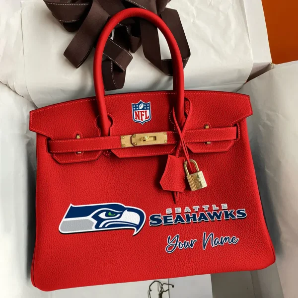 Seattle Seahawks Deluxe Handbag For Women Custom Your Name 2025 Versions, Sport Deluxe Handbag SPTSDB029 - Image 5