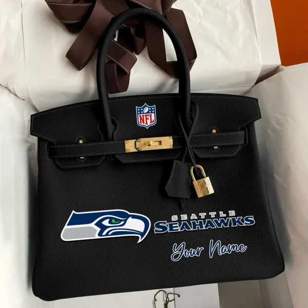 Seattle Seahawks Deluxe Handbag For Women Custom Your Name 2025 Versions, Sport Deluxe Handbag SPTSDB029 - Image 7