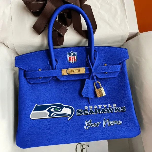 Seattle Seahawks Deluxe Handbag For Women Custom Your Name 2025 Versions, Sport Deluxe Handbag SPTSDB029 - Image 8