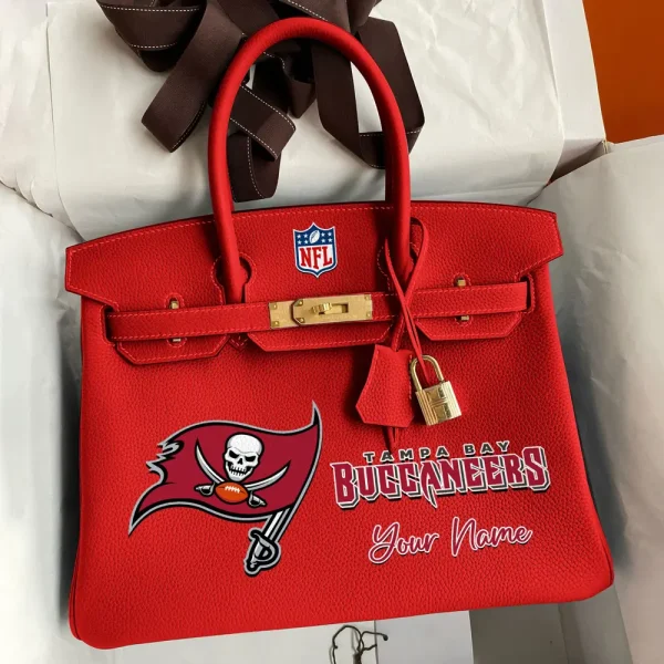 Tampa Bay Buccaneers Deluxe Handbag For Women Custom Your Name 2025 Versions, Sport Deluxe Handbag SPTSDB030
