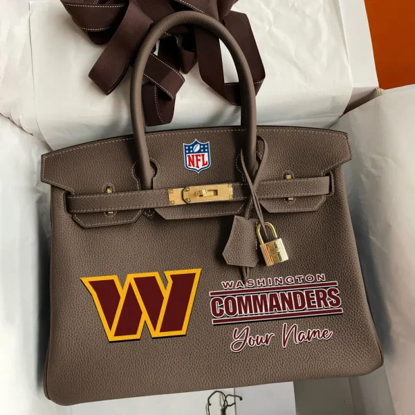 Washington Commanders Deluxe Handbag For Women Custom Your Name 2025 Versions, Sport Deluxe Handbag SPTSDB032