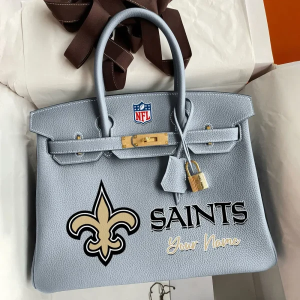 New Orleans Saints Deluxe Handbag For Women Custom Your Name 2025 Versions, Sport Deluxe Handbag SPTSDB023 - Image 8