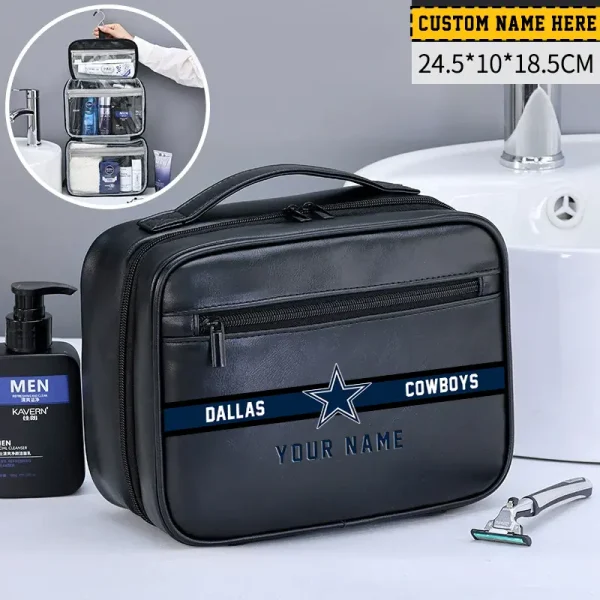 Dallas Cowboys Leather Wash Bag Travel Business Trips 2025 SPTMLWBTBT041