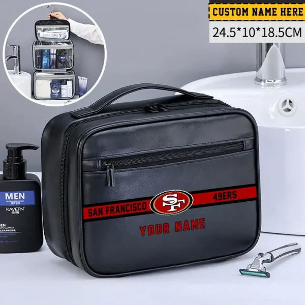 San Francisco 49ers Leather Wash Bag Travel Business Trips 2025 SPTMLWBTBT060 - Image 4
