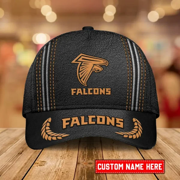 Atlanta Falcons Leather Baseball Cap Trending 2025 SPTLBC034