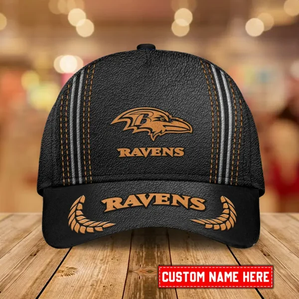 Baltimore Ravens Leather Baseball Cap Trending 2025 SPTLBC035