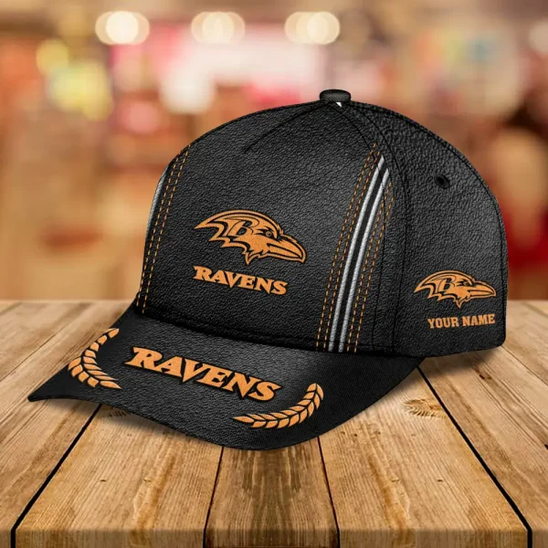 Baltimore Ravens Leather Baseball Cap Trending 2025 SPTLBC035 - Image 2