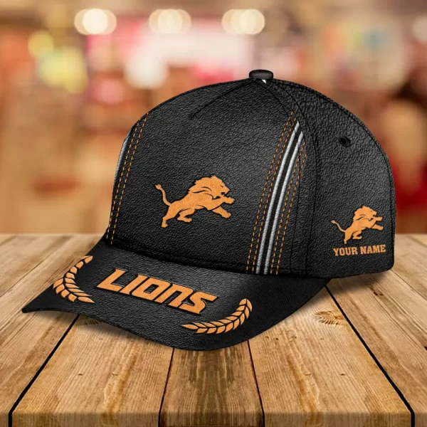 Detroit Lions Leather Baseball Cap Trending 2025 SPTLBC043 - Image 2