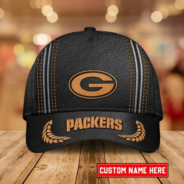 Green Bay Packers Leather Baseball Cap Trending 2025 SPTLBC044 - Image 2
