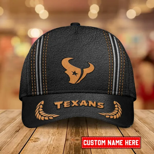 Houston Texans Leather Baseball Cap Trending 2025 SPTLBC045