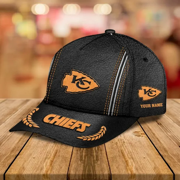 Kansas City Chiefs Leather Baseball Cap Trending 2025 SPTLBC048 - Image 2