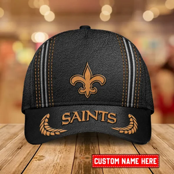 New Orleans Saints Leather Baseball Cap Trending 2025 SPTLBC055