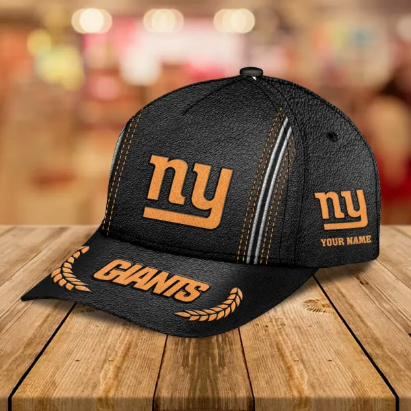 New York Giants Leather Baseball Cap Trending 2025 SPTLBC056 - Image 2