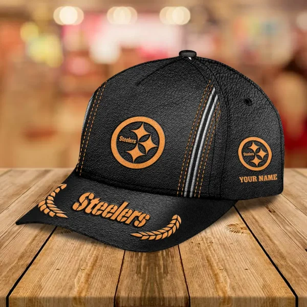 Pittsburgh Steelers Leather Baseball Cap Trending 2025 SPTLBC059 - Image 2