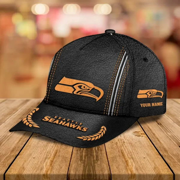 Seattle Seahawks Leather Baseball Cap Trending 2025 SPTLBC061
