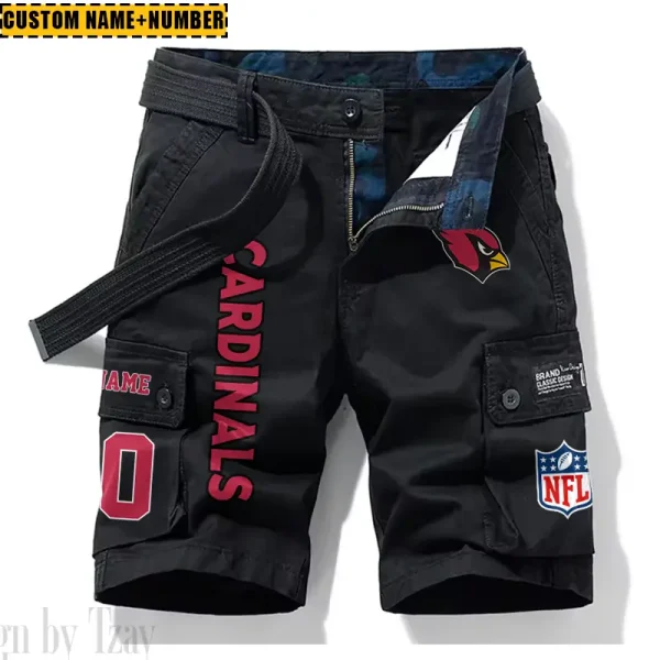 Arizona Cardinals New Summer Men Cargo Shorts Fashion 2025  SPTNSM001