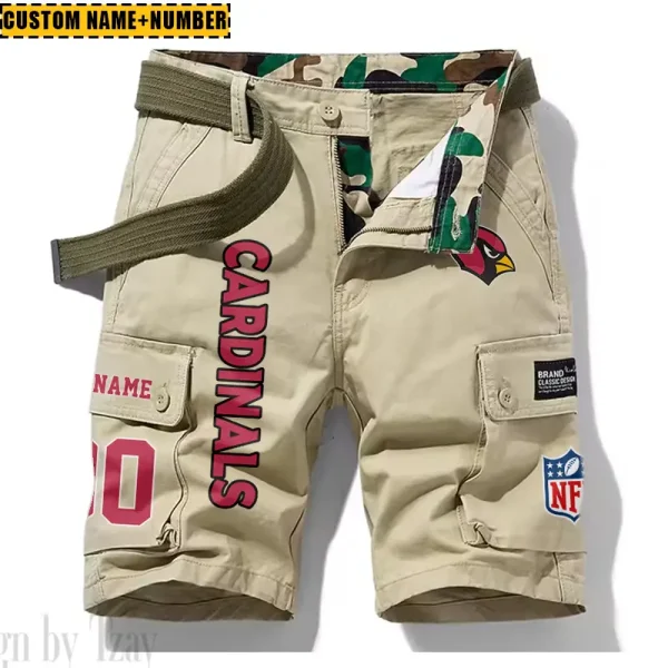 Arizona Cardinals New Summer Men Cargo Shorts Fashion 2025  SPTNSM001 - Image 2