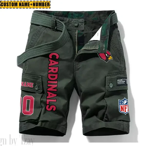Arizona Cardinals New Summer Men Cargo Shorts Fashion 2025  SPTNSM001 - Image 4