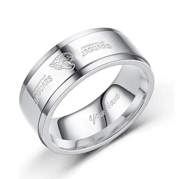 Jacksonville Jaguars Stainless Steel Rings Custom Your Name 2025 versions, Gifts For Fan SPTSSRTR015