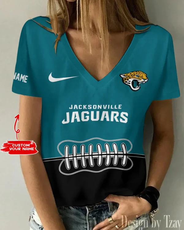 Jacksonville Jaguars Summer New Women's Short Sleeve T-shirt 3D Trending 2025 AGCWTS818