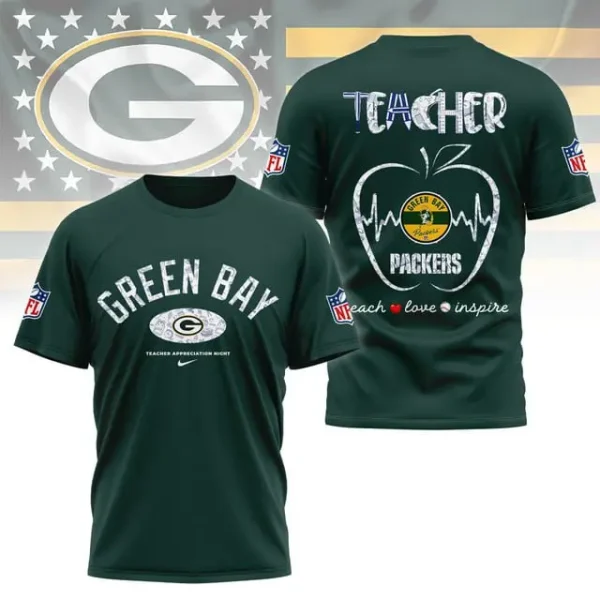 Green Bay Packers Peach Love Inspired Tshirt