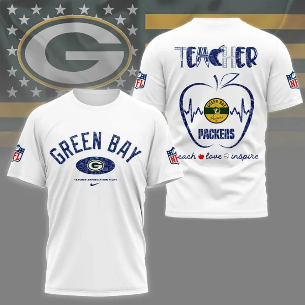 Green Bay Packers Peach Love Inspired Tshirt - Image 4